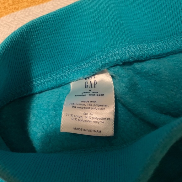 Gap 4 T Girls Sweatpants Teal - Picture 4 of 5
